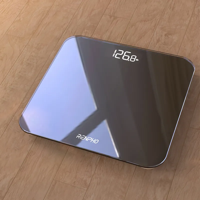thumbnail image 2 of RENPHO Digital Bathroom Scale – Highly Accurate – LED Display – Tempered Glass – 400lb Capacity – Model BG260R 2 of 3