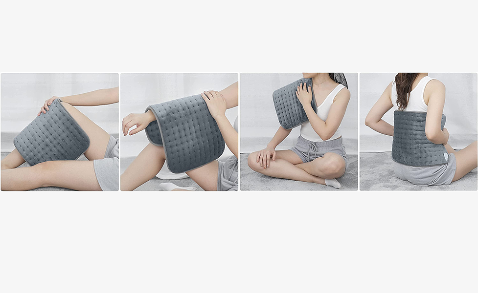Renpho heating pad for full-body, including legs, arms, back, shoulders, neck, and abdomen.