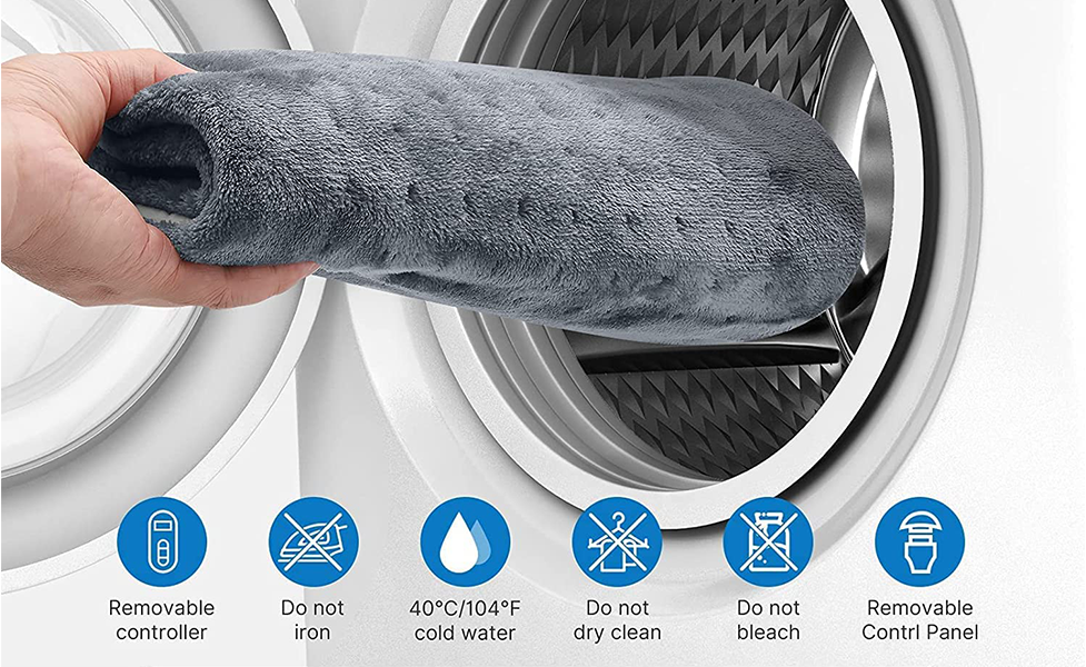 Electric heating pad that can be washed.