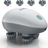 Electric Scalp Massager with 4 Replacement Massage Heads 