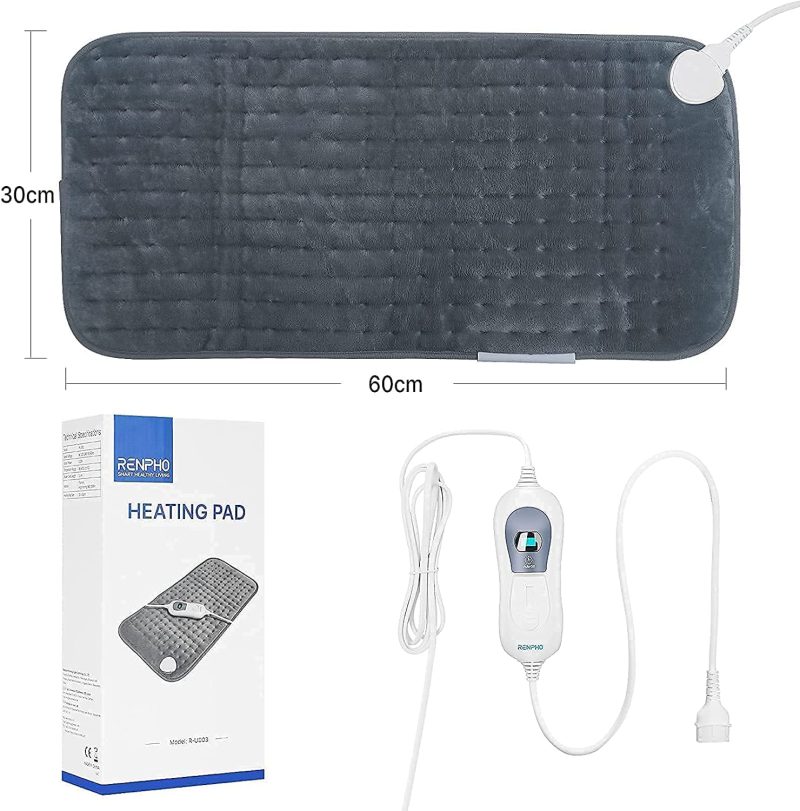 Large Electric Heating Pad with the box and the controller.