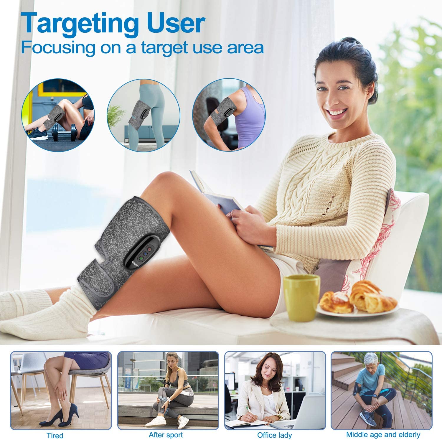 81 أوقية 1 + T + VL._AC_SL1500_ Cordless Calf Foot Massager works for all