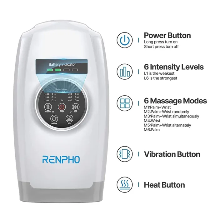 RENPHO Hand Massager with Heat