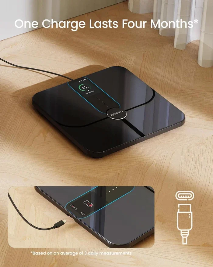 RENPHO Smart Scale Body Composition Scale with TFT LCD Scale